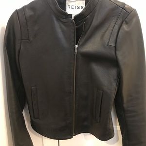 Reiss leather coat size XS. In perfect condition.